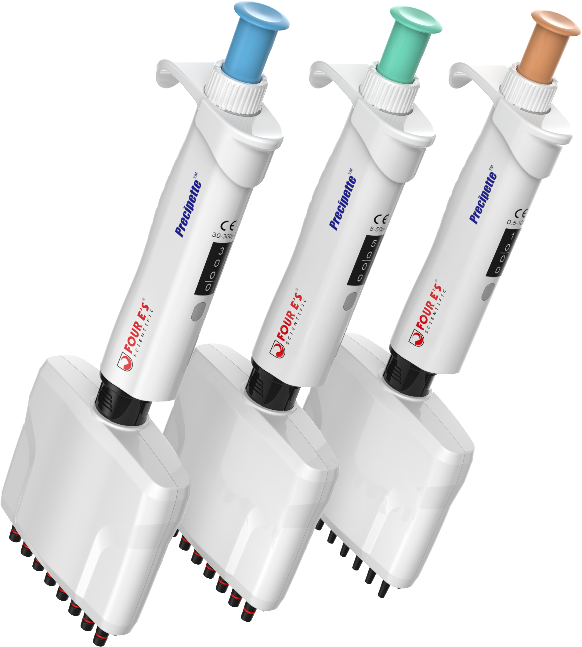 8-Channel Multichannel Pipette 5-50ul - Adjustable Micro Pipettor With Tips