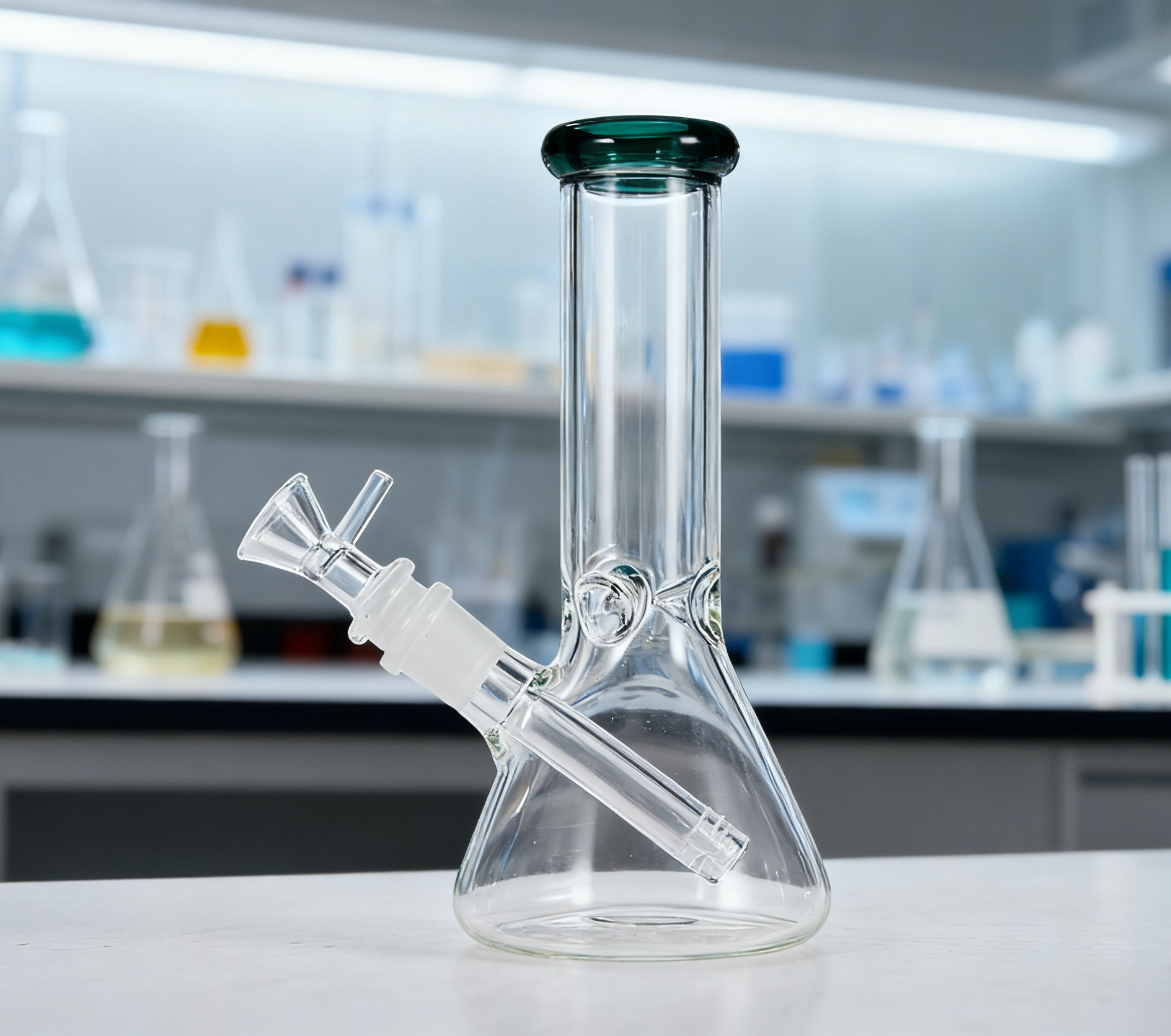 Lab Borosilicate Glass Gas Washing Bottle-a-1