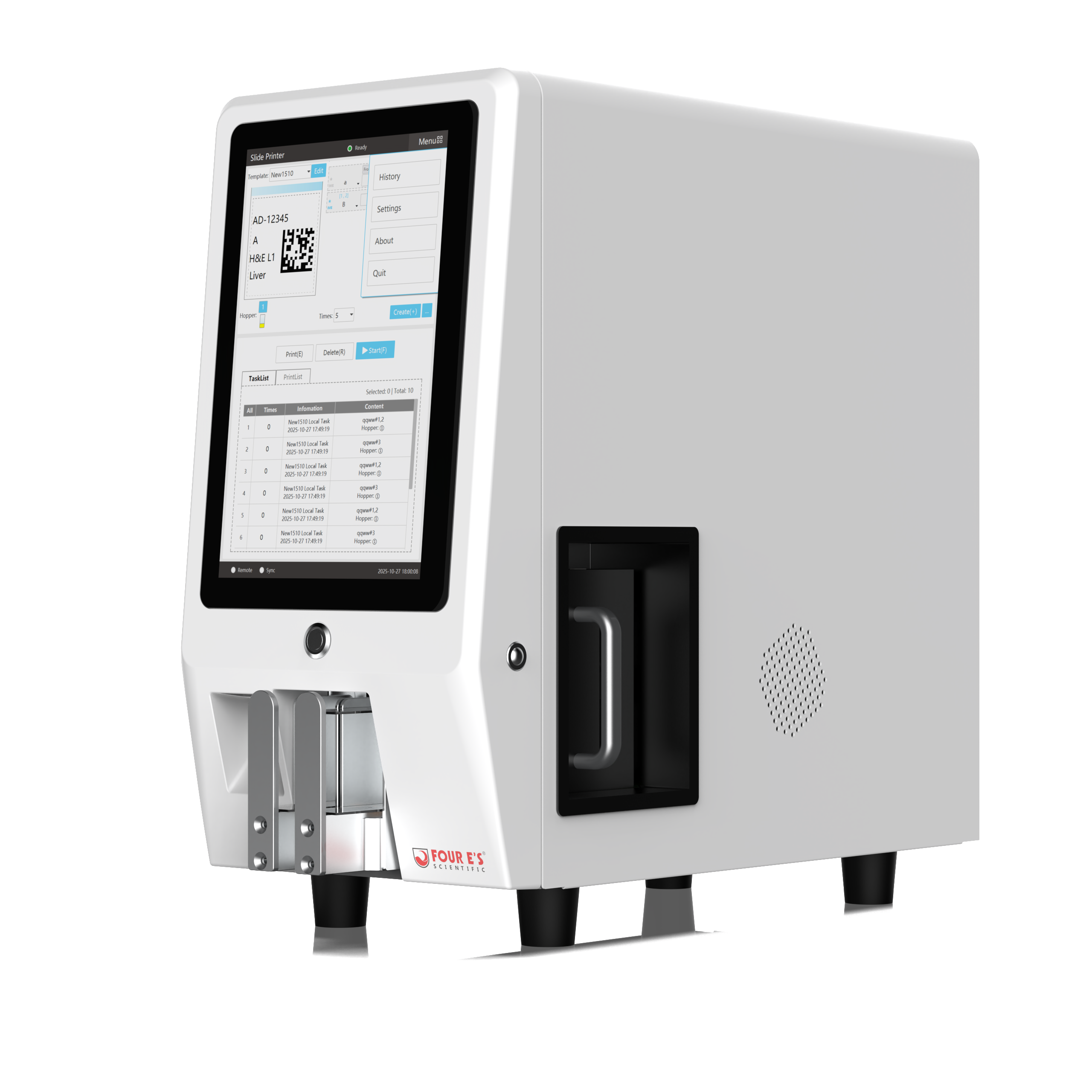 UV Microscope Slide Printer